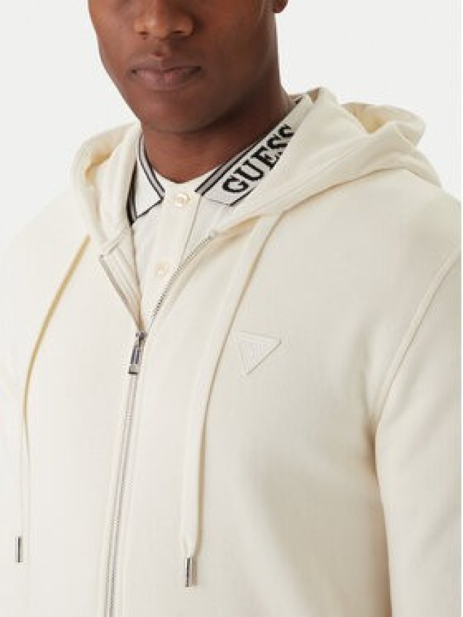 Guess Bluza M6RQ48 KCN01 Écru Regular Fit