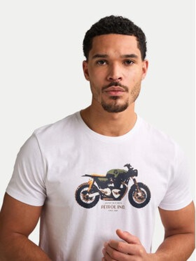 Petrol Industries T-Shirt M-1050-TSR671 Biały Regular Fit