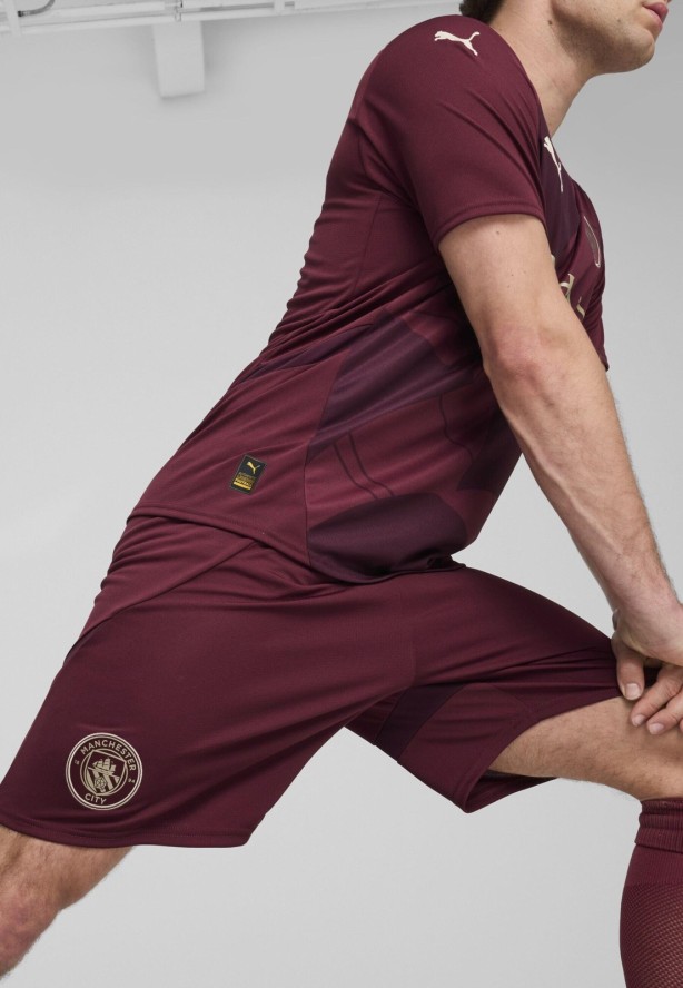 Męskie szorty Manchester City 24/25 PUMA Dark Jasper Red