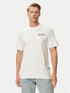 G-Star Raw T-Shirt 90s Logo D28921-D976 Biały Regular Fit