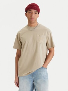 Quiksilver T-Shirt Oxni EQYKT04413 Beżowy Comfort Fit