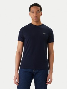 Lacoste T-Shirt TH0003 Granatowy Regular Fit