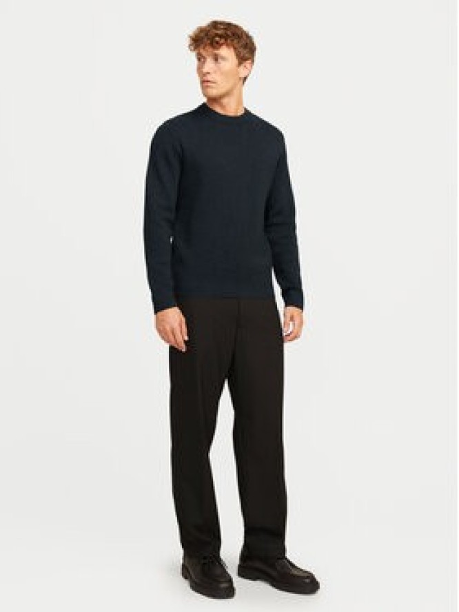 Jack & Jones Sweter Milano 12259666 Granatowy Relaxed Fit