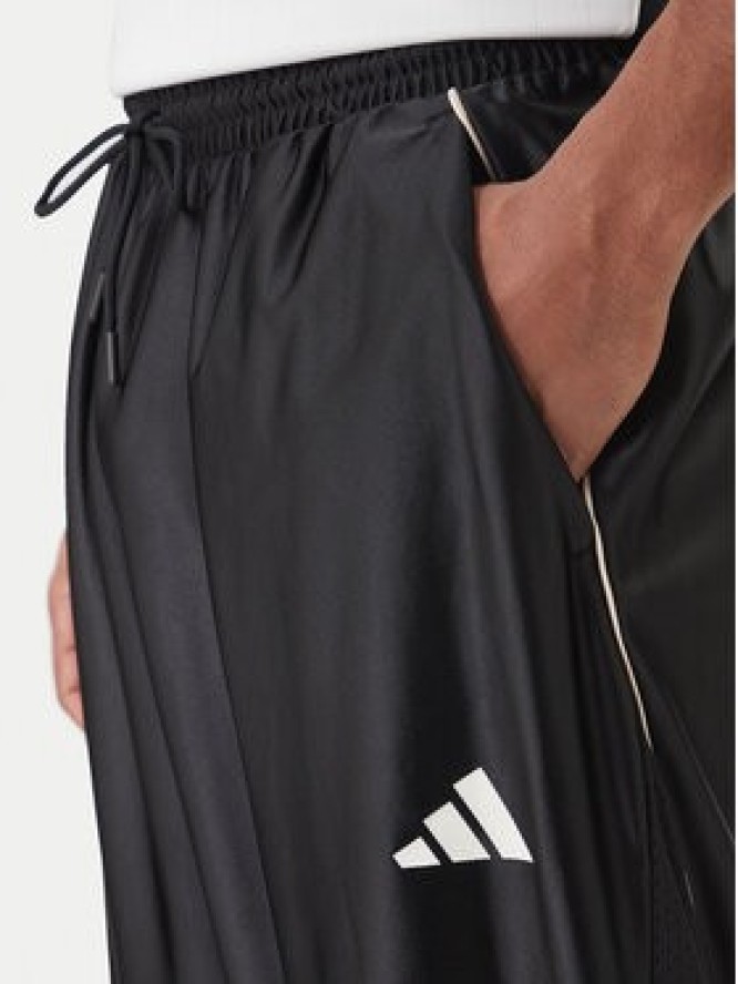 adidas Spodnie dresowe Stadium Shiny JZ6848 Czarny Loose Fit