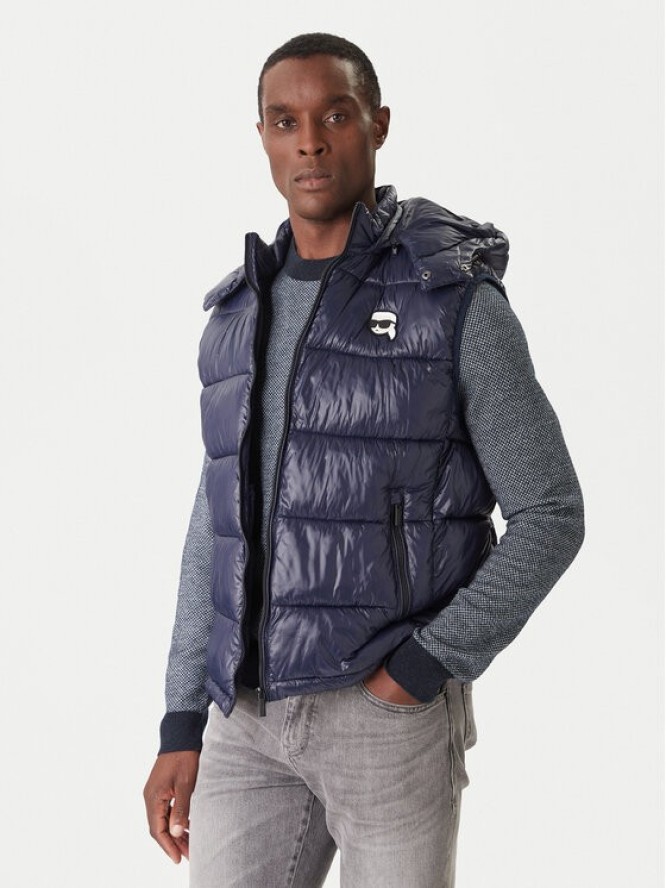 KARL LAGERFELD Kamizelka 505023 554590 Granatowy Regular Fit