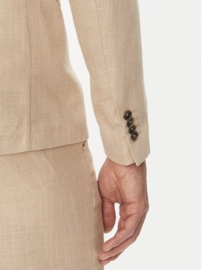 Lindbergh Garnitur 30-606060 Beżowy Slim Fit