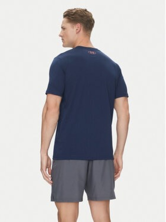 Under Armour T-Shirt Boxed Sports 1386793 Granatowy Loose Fit