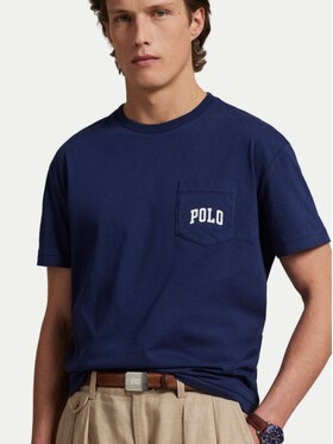 Polo Ralph Lauren T-Shirt 710974585001 Granatowy Custom Slim Fit