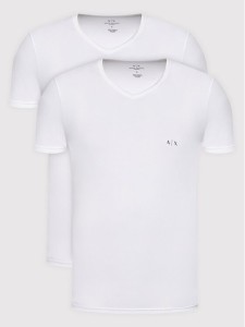 Armani Exchange Komplet t-shirtów 956004 CC282 04710 Biały Regular Fit