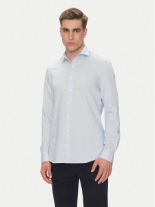 Michael Kors Koszula MK0DS01555 Błękitny Slim Fit