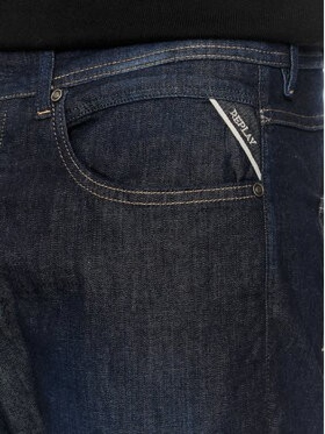 Replay Jeansy M1008J.000.785 774 Granatowy Slim Fit