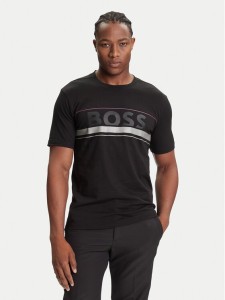 BOSS T-Shirt Iconic Zone 50550113 Czarny Regular Fit