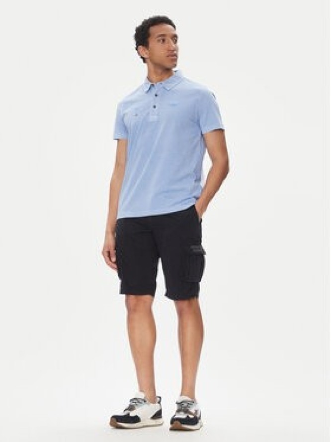 Aeronautica Militare Szorty materiałowe 251BE066CT1122 Granatowy Regular Fit