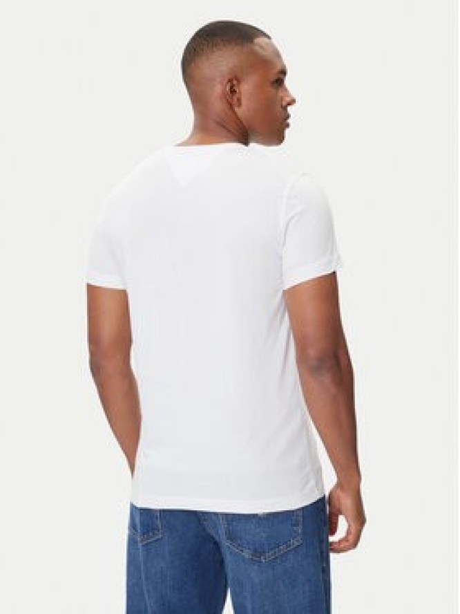Tommy Jeans T-Shirt DM0DM04410 Biały Regular Fit