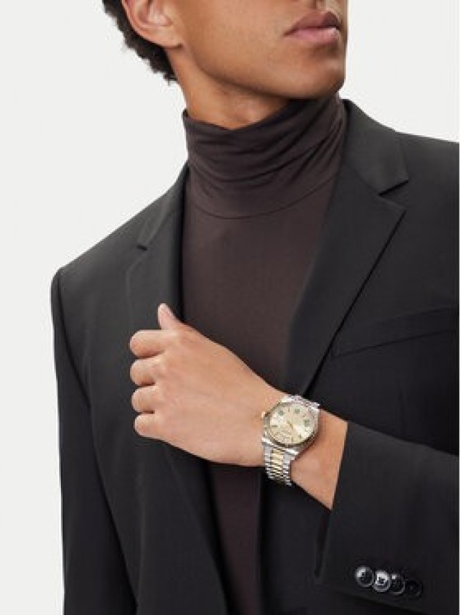 Guess Zegarek Connoisseur GW0265G14 Srebrny