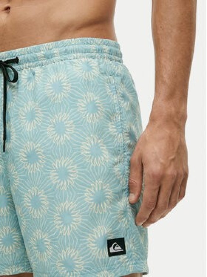 Quiksilver Szorty kąpielowe Everyday Printed Volley 15 EQYJV04219 Turkusowy Regular Fit
