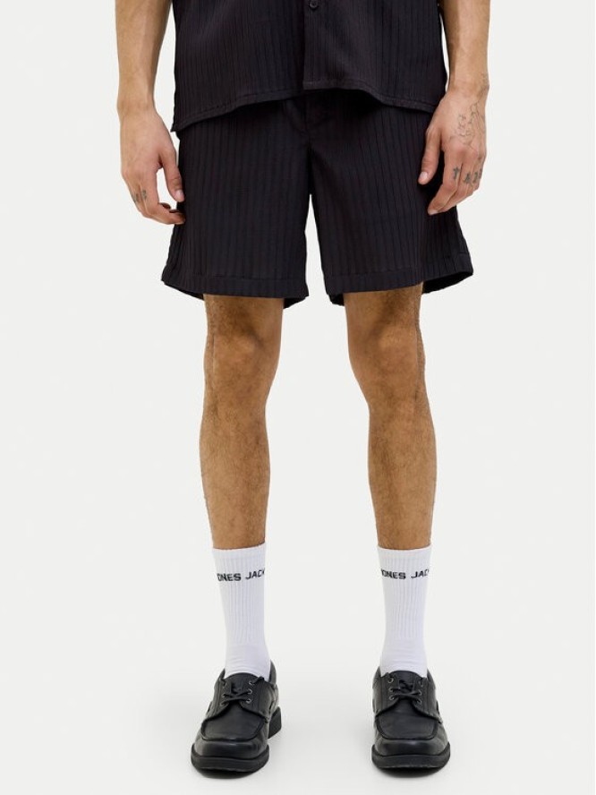 Jack & Jones Szorty materiałowe Jaiden 12269672 Czarny Relaxed Fit