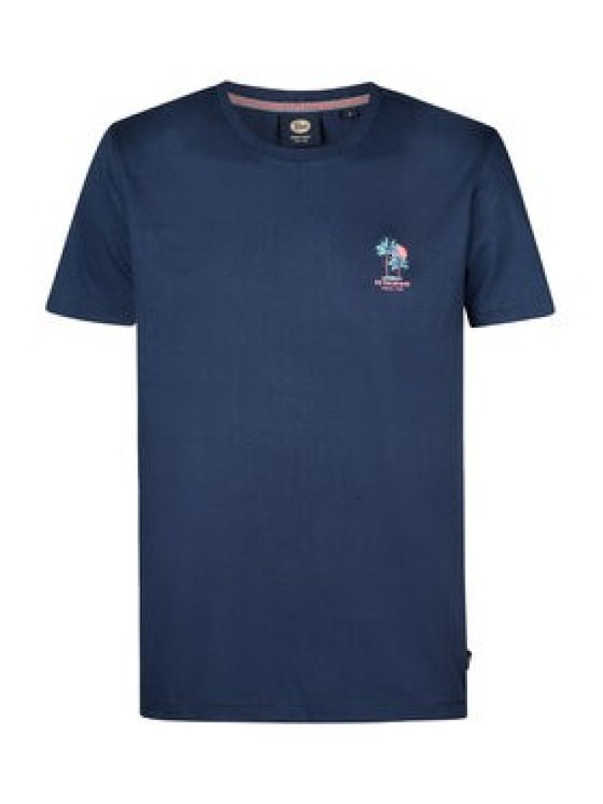 Petrol Industries T-Shirt M-1050-TSR644 Granatowy Regular Fit