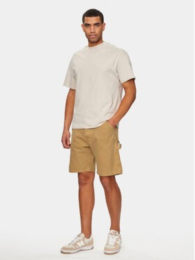 Jack & Jones Szorty jeansowe Jjitony 12252814 Brązowy Loose Fit