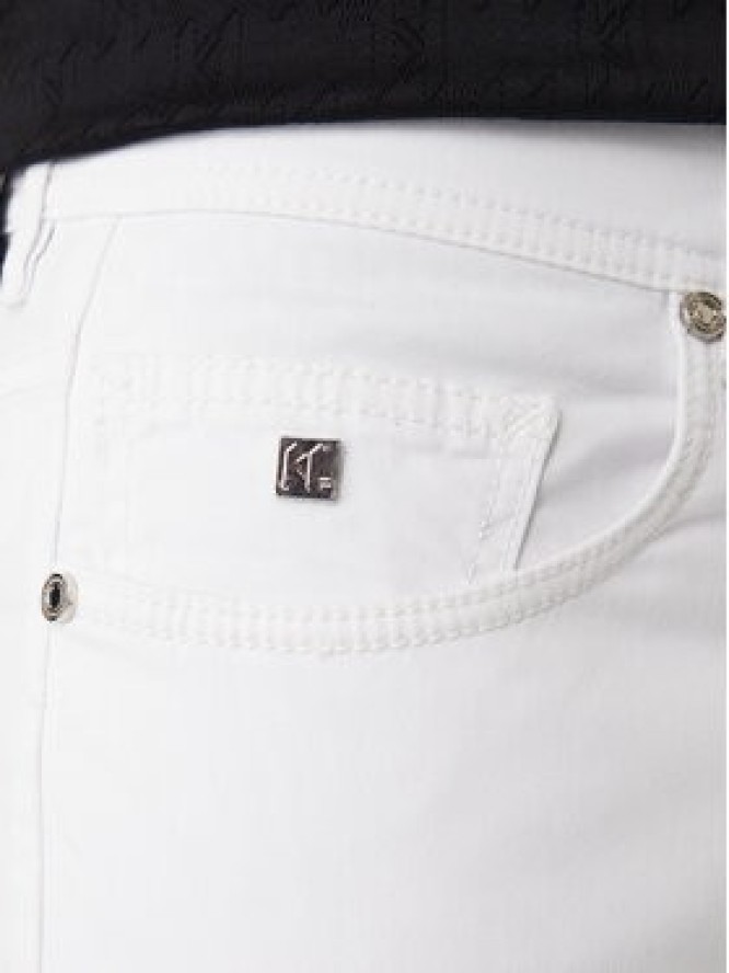 KARL LAGERFELD Jeansy 265501 561805 Biały Slim Fit