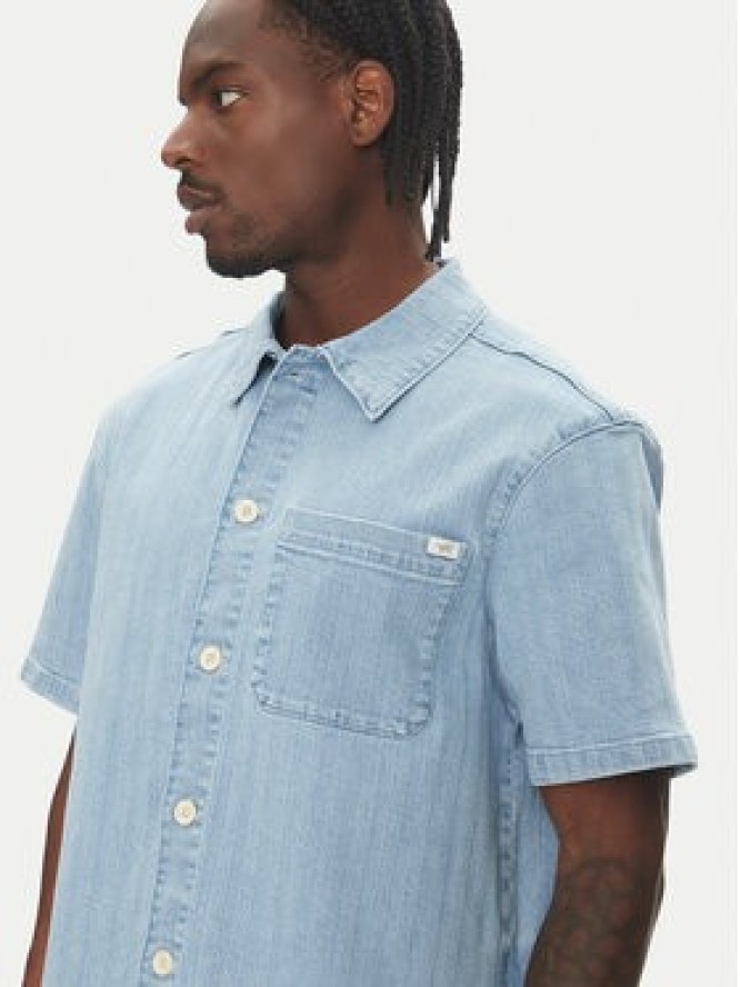 Mustang Koszula jeansowa Phoenix 1016653 Niebieski Boxy Fit