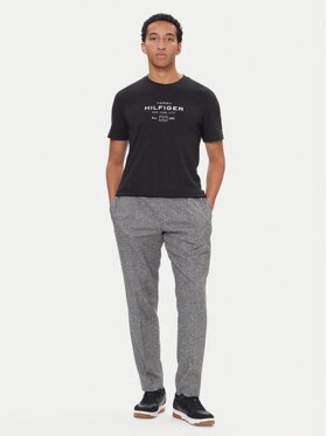Tommy Hilfiger T-Shirt Stack Graphic MW0MW40002 Czarny Regular Fit