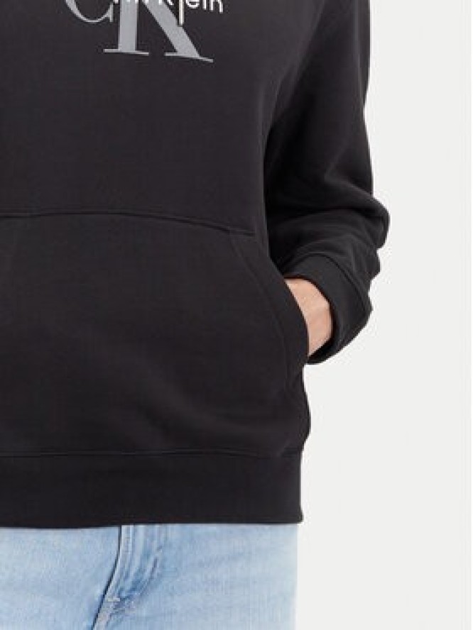 Calvin Klein Jeans Bluza Monologo LV04RC282G Czarny Regular Fit