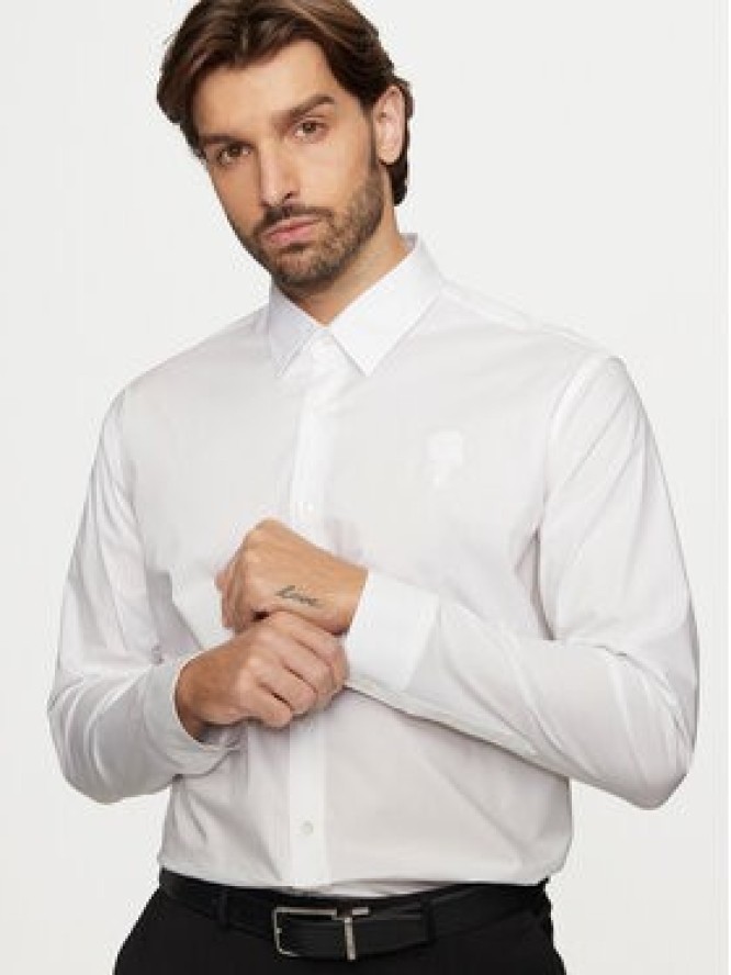KARL LAGERFELD Koszula 605951 544600 Biały Regular Fit