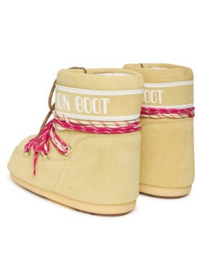 Moon Boot Śniegowce Mb Icon Low Suede Laces 80D1409670 Żółty