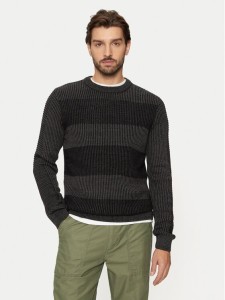 Jack & Jones Sweter Hugo 12258607 Czarny Regular Fit