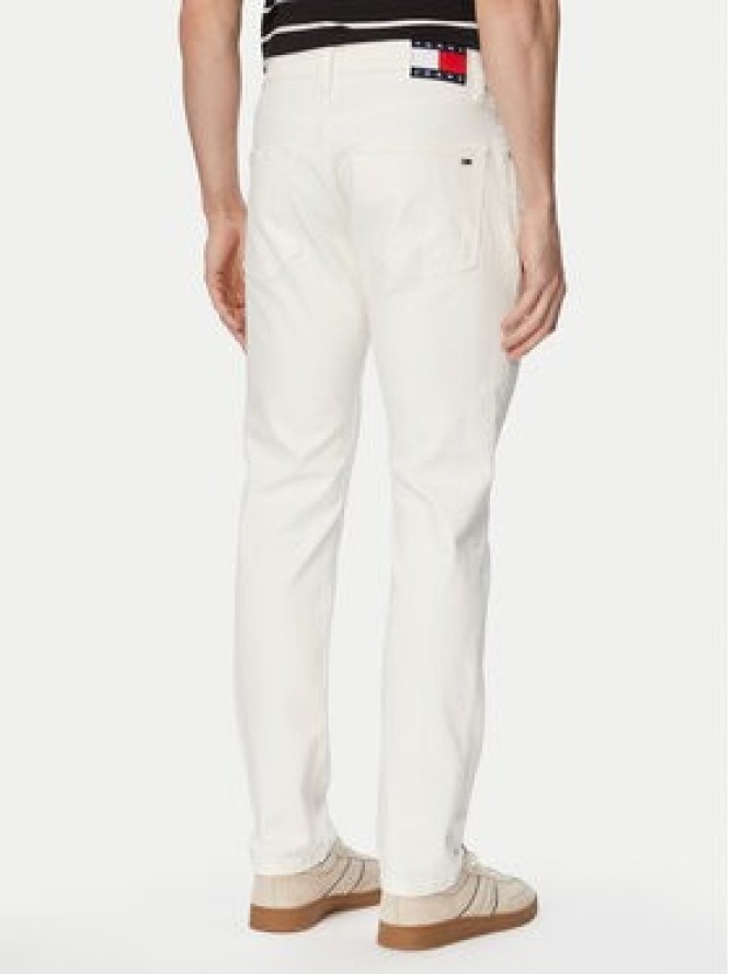 Tommy Jeans Jeansy Scanton DM0DM23270 Biały Slim Fit