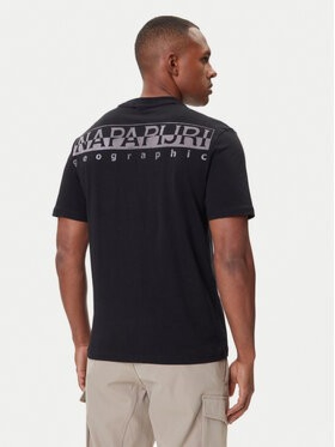 Napapijri T-Shirt S-Fanes NP0A88SE Czarny Regular Fit