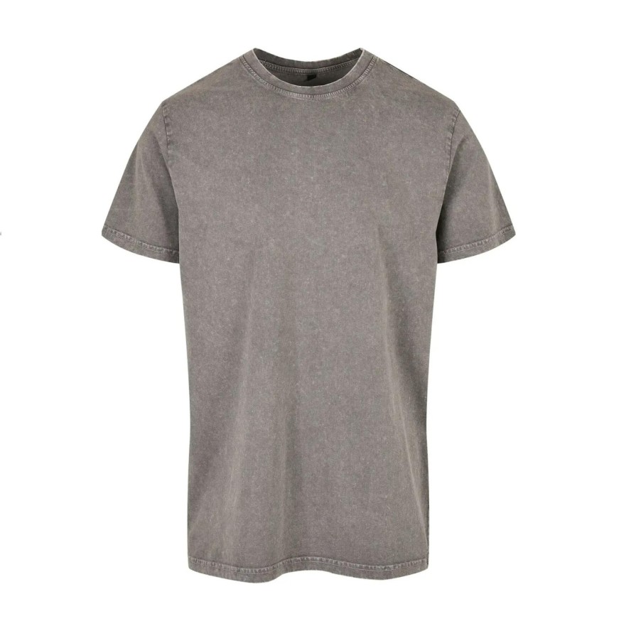 T-shirt wyblakły okrągły dekolt Build Your Brand Acid
