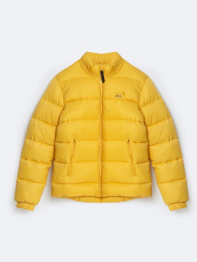 Kurtka męska z wypełnieniem żółta Jazlynn 201
