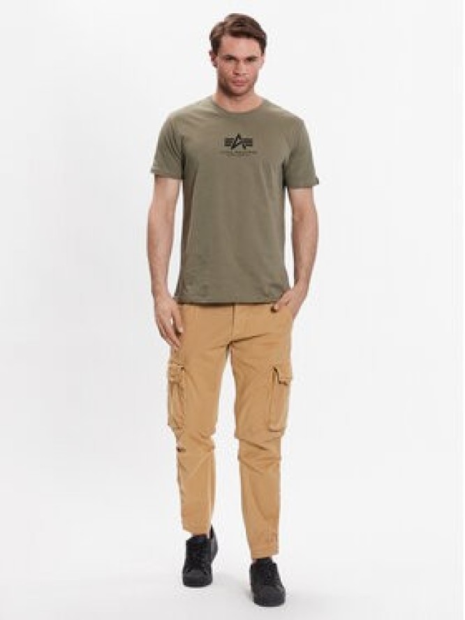 Alpha Industries T-Shirt Basic 118533 Beżowy Regular Fit