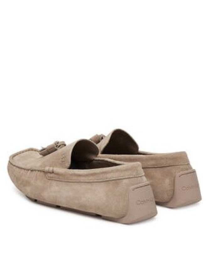 Calvin Klein Mokasyny Driver Tassels Su HM0HM02028 Beżowy