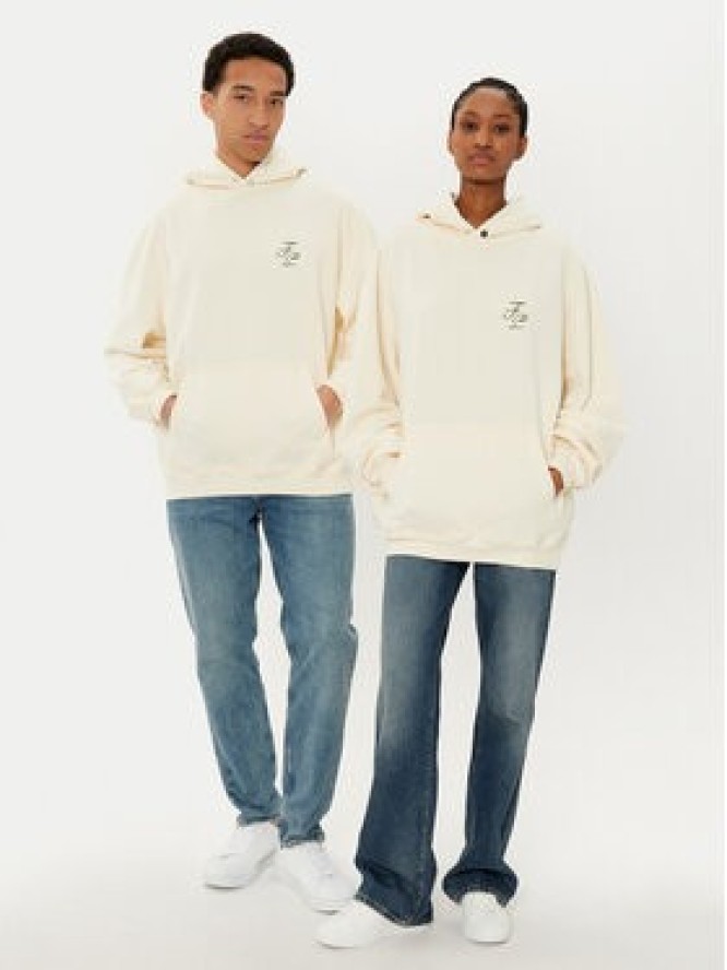 Filling Pieces Bluza Unisex Topiary 8069984 Écru Regular Fit