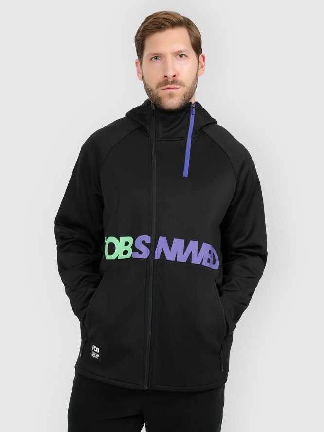 4F Bluza dresowa rozpinana z kapturem męska - czarna M