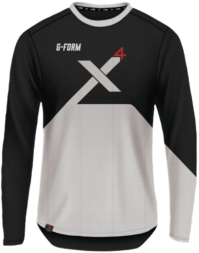 G-FORM Pro-X4 koszulka długi rękaw L czarno-biała