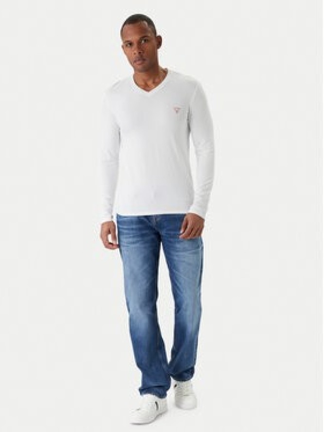 Guess Longsleeve M2YI08 J1314 Biały Slim Fit