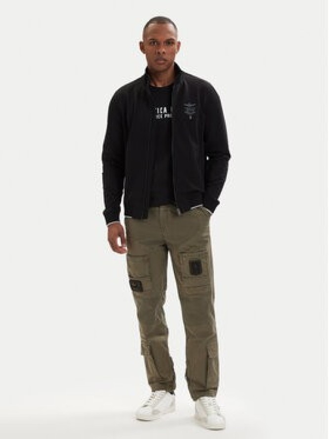 Aeronautica Militare Bluza 261FE1956UF00459 Czarny Regular Fit