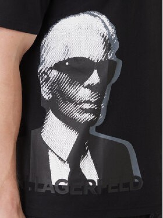 KARL LAGERFELD T-Shirt 755170 562251 Czarny Loose Fit