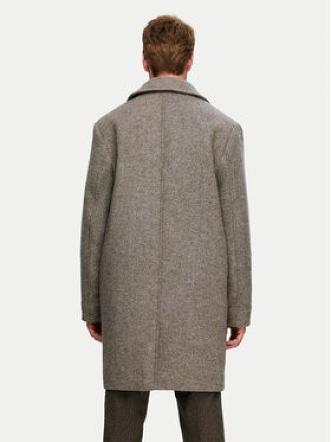 Selected Homme Płaszcz wełniany 16089348 Beżowy Regular Fit