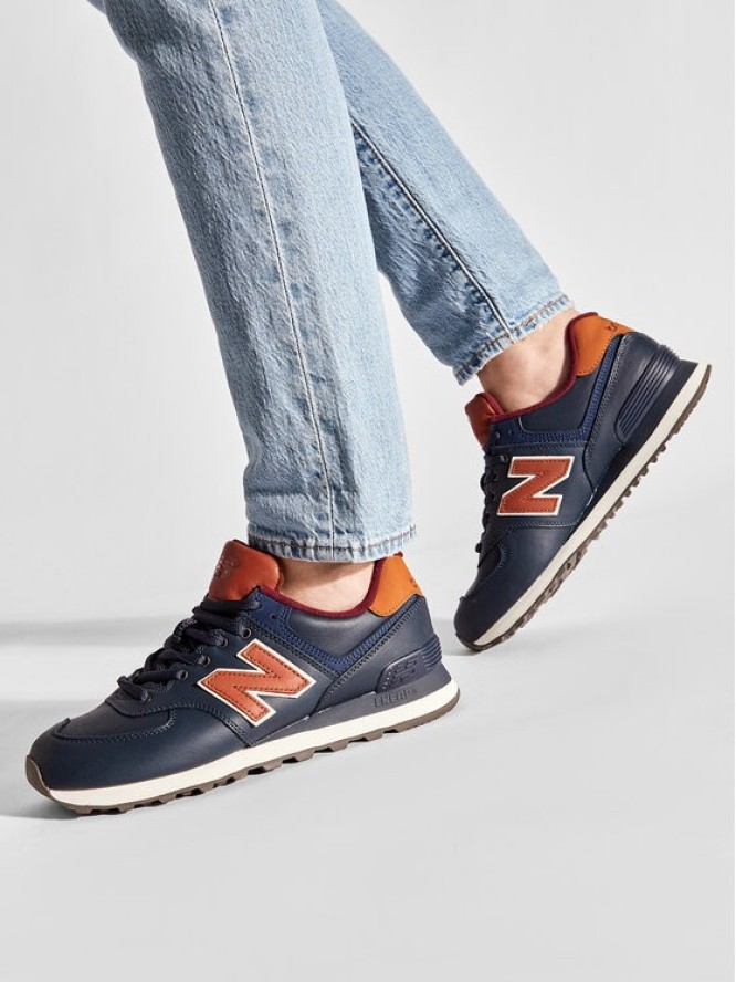New Balance Sneakersy ML574OMC Granatowy