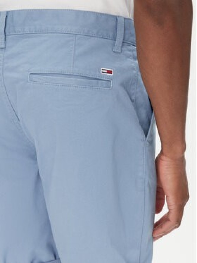 Tommy Jeans Szorty materiałowe Scanton DM0DM21950 Niebieski Slim Fit