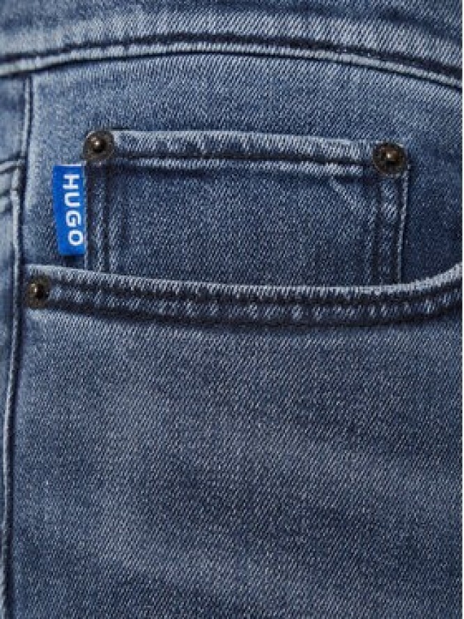 HUGO Jeansy Zane 50541551 Granatowy Extra Slim Fit