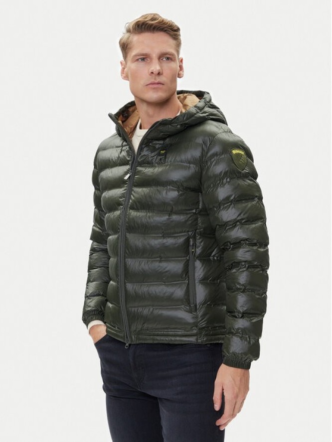 Blauer Kurtka przejściowa 25WBLUC02132 Zielony Regular Fit