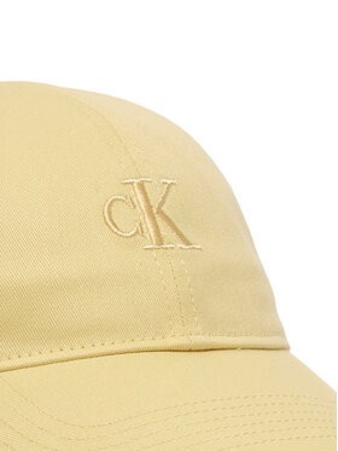 Calvin Klein Czapka z daszkiem Monogram Embroidery Baseball Cap LV04K5024G Żółty