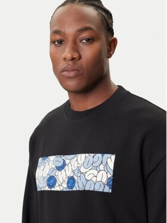 HUGO Bluza Neprix 50545129 Czarny Regular Fit