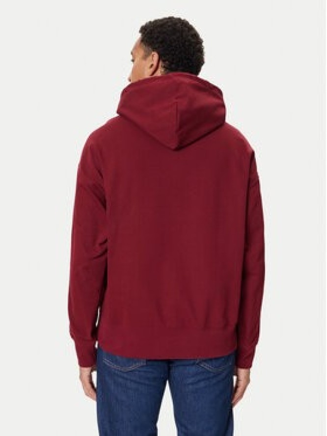 Calvin Klein Bluza LV14LD225G Bordowy Regular Fit